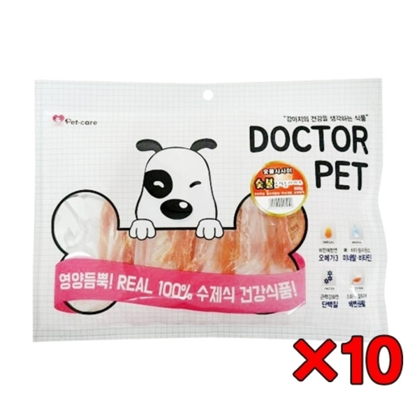 닥터펫 숯불 습식 슬라이스 300g (10개)-강아지용품-애견용품-멍뭉이마트