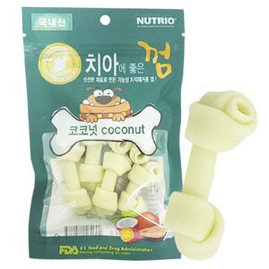 뉴트리오 치아에 좋은 껌 코코넛 80g-강아지용품-애견용품-멍뭉이마트