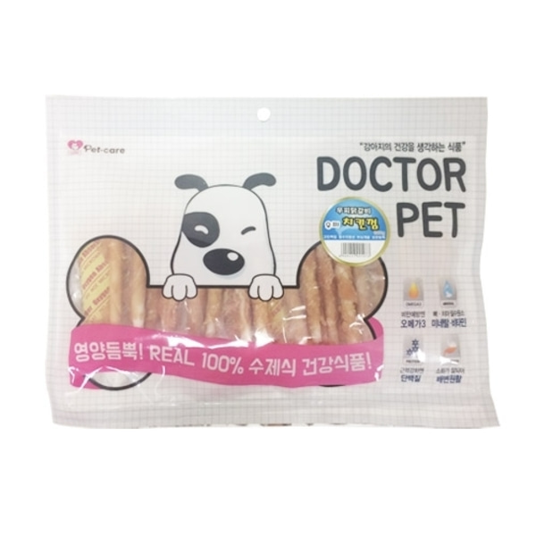 닥터펫 우피 치킨껌 300g-강아지용품-애견용품-멍뭉이마트