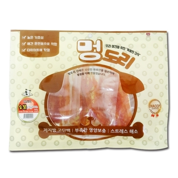 멍도리 숯불 습식 슬라이스 300g-강아지용품-애견용품-멍뭉이마트